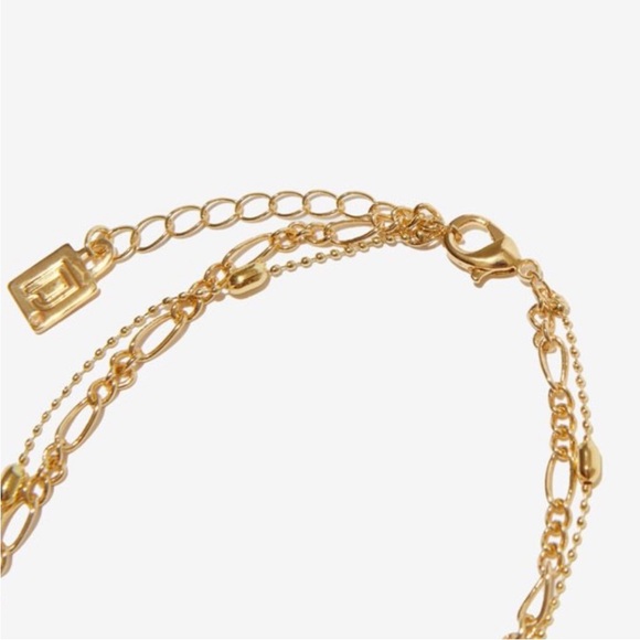 NWT DANNIJO Limited Edition Double Gold Anklet - Picture 4 of 6